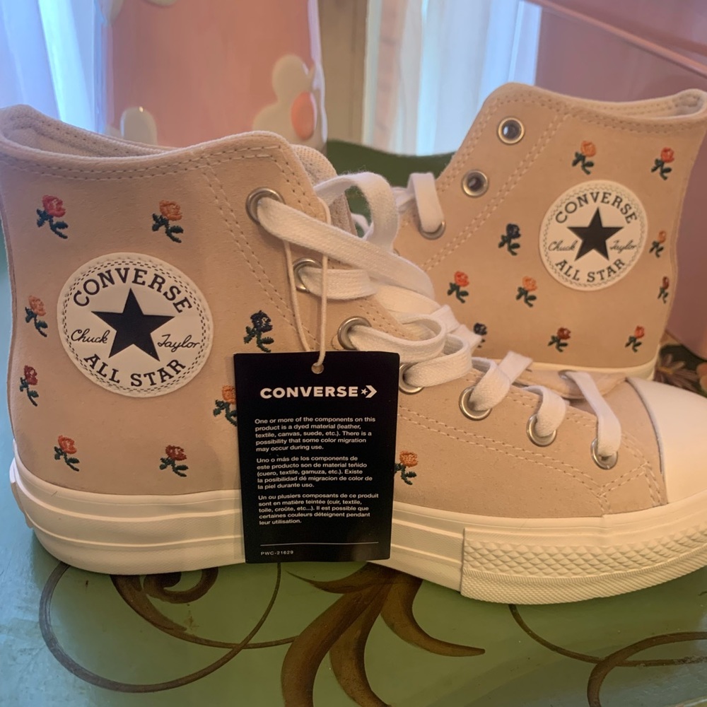 Converse All-Star floral high tops